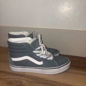 Vans High-Top Sneakers - Blue and White